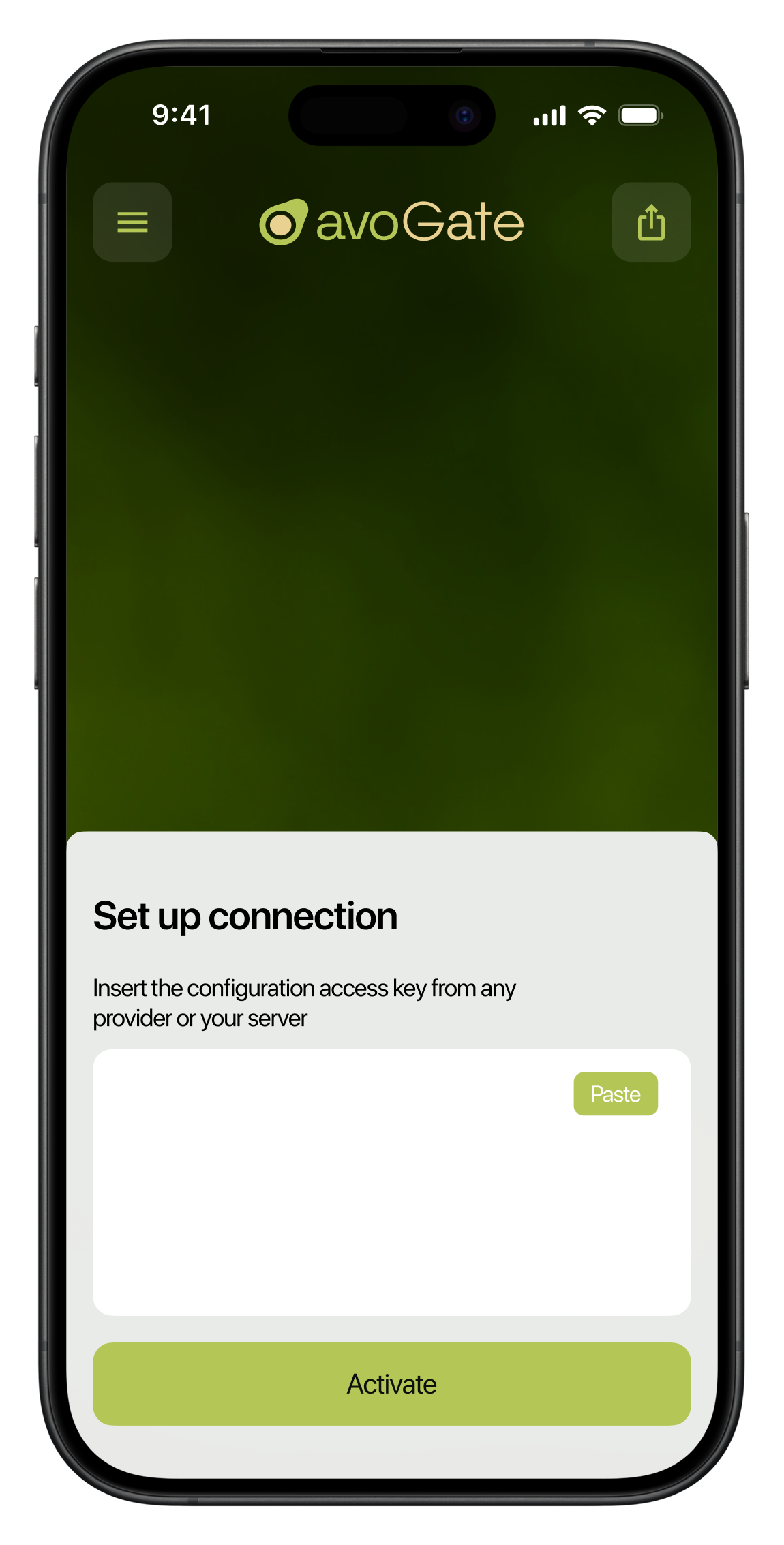 Screenshot avoGate Main