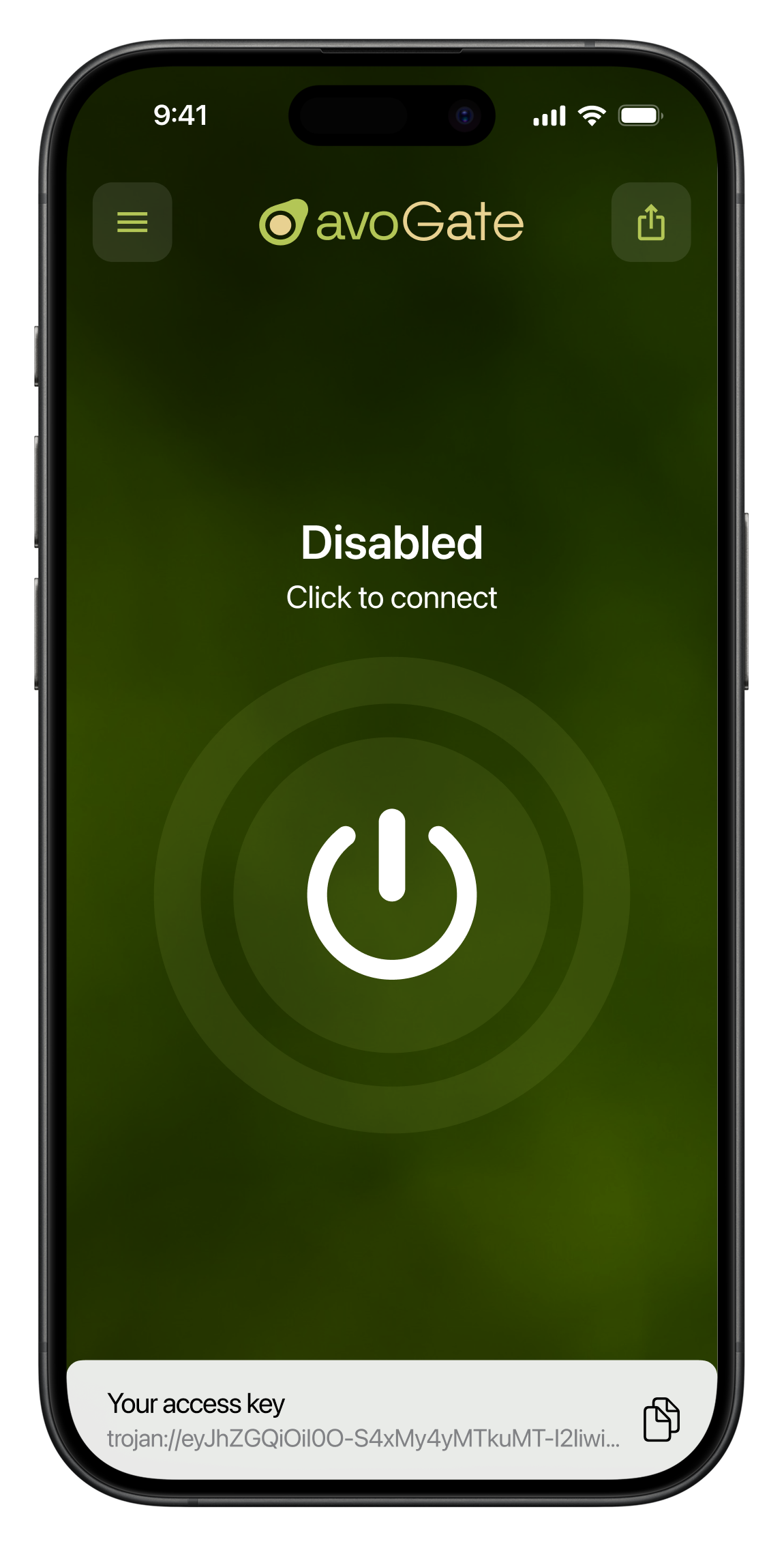 Screenshot avoGate Off